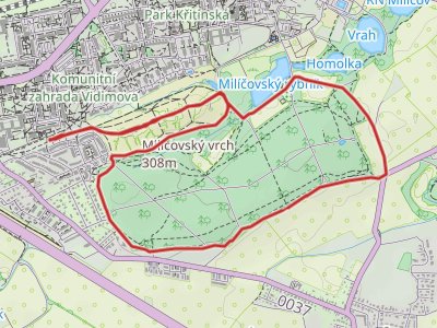 Mapa Běh přes ty tydýty 2018