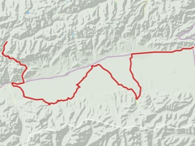 Mapa Silk Road Mountain Race 2025, Den #3 Jak pršelo kamení