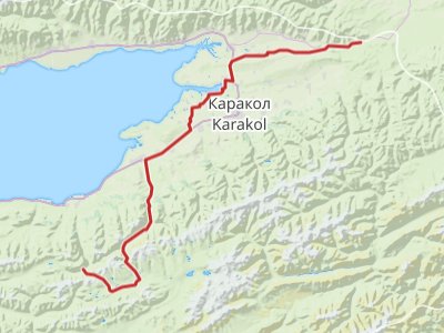 Mapa Silk Road Mountain Race 2025, Den #11 Jak jsem málem plaval