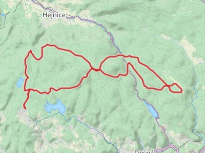 Mapa Jizerská 50 RUN 2018